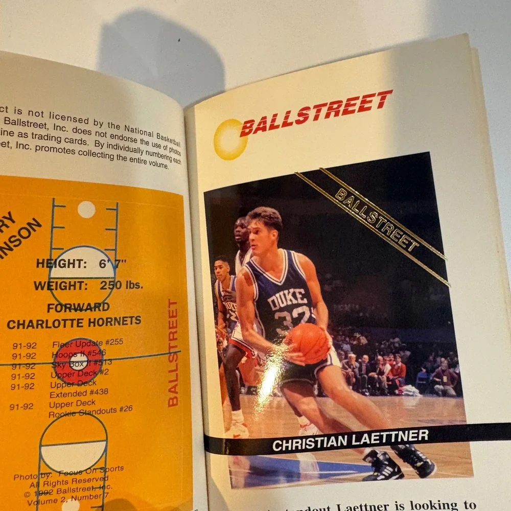 Ballstreet Journal July 1992 Shaq LSU Cover Michael Jordan Scottie Pippen Vol 2